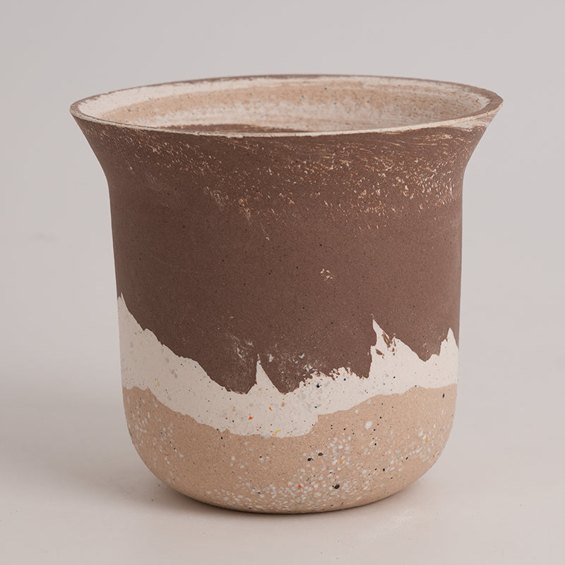 Handmade Rustic Planter in Earth Tones – Natural Clay Pot