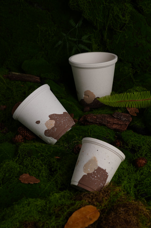 Sustainable Handmade Ceramic Planter – Vintage Earth Tone Clay Pot