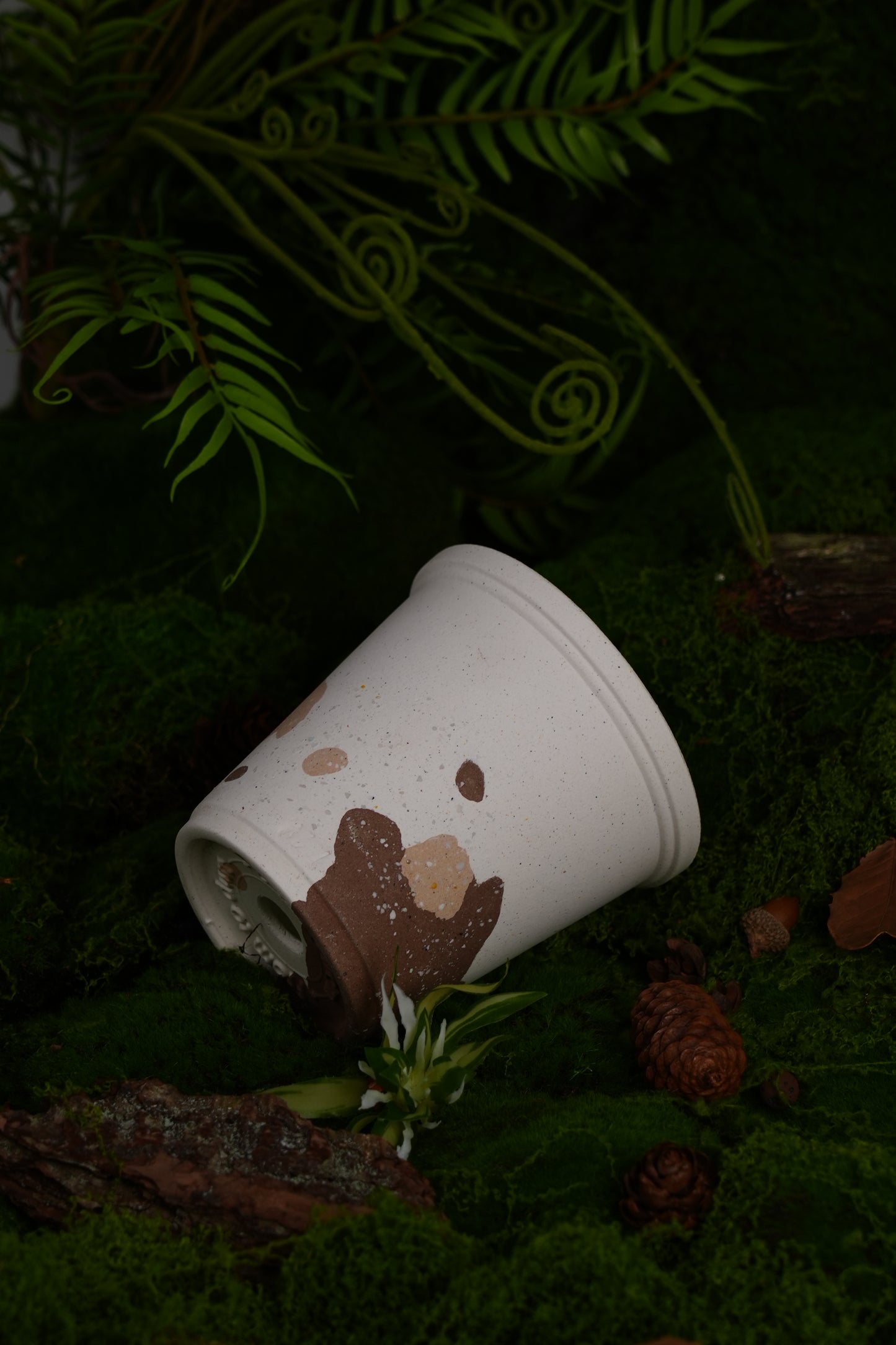 Sustainable Handmade Ceramic Planter – Vintage Earth Tone Clay Pot