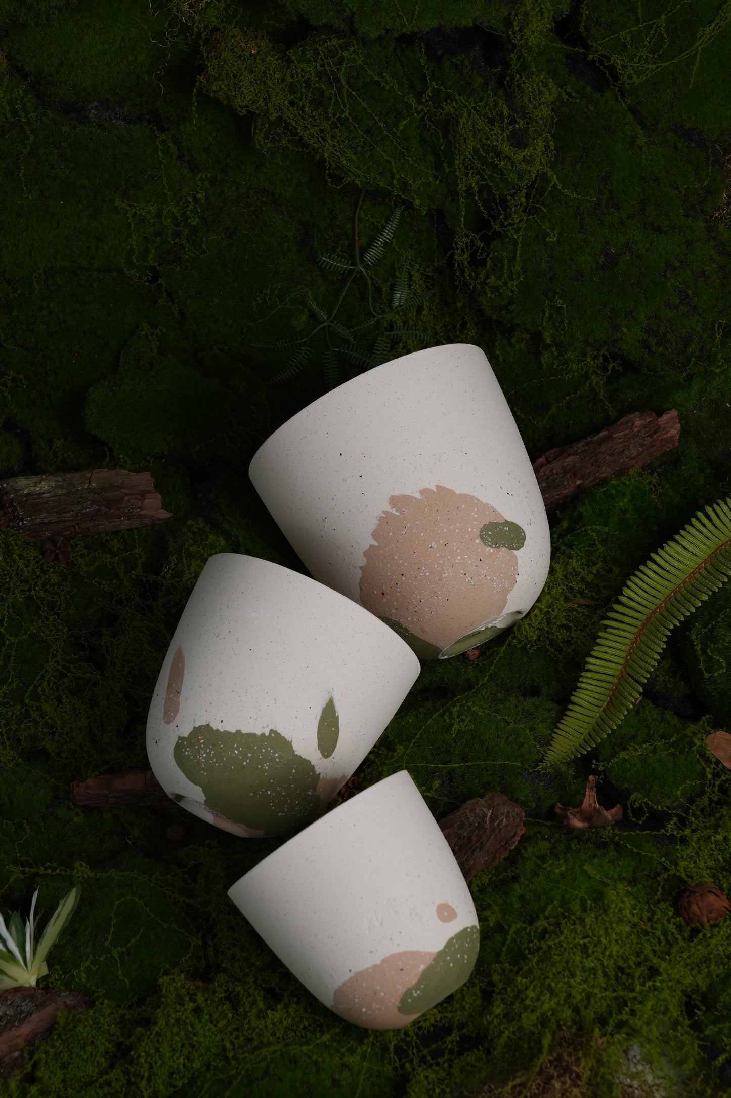 Handmade Ceramic Planter – Rustic Nerikomi Clay Design