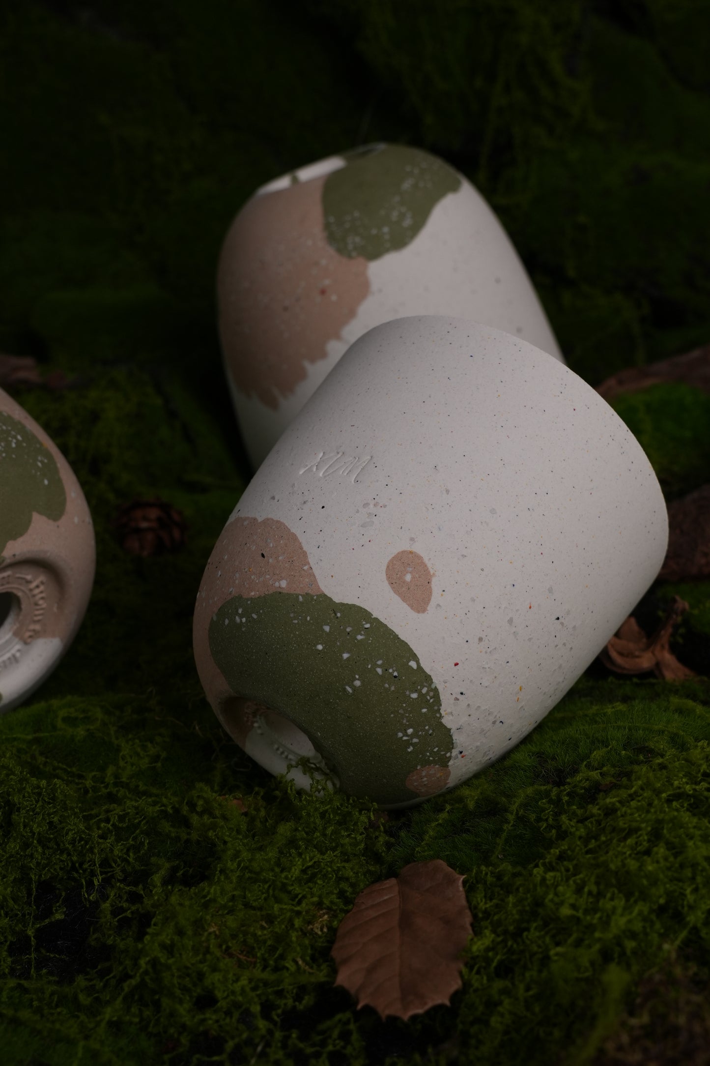 Handmade Ceramic Planter – Rustic Nerikomi Clay Design