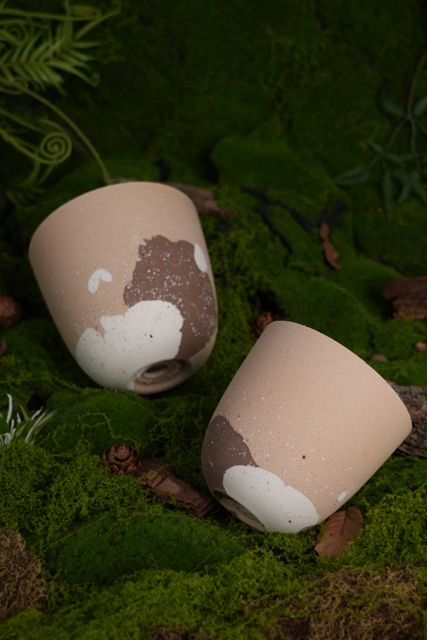 Natural Earth-Tone Handmade Planter – Rustic Clay Flower Pot