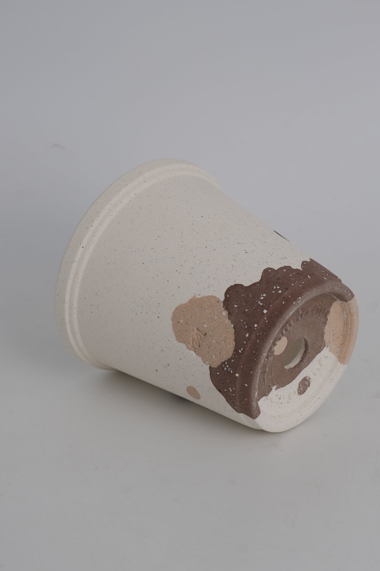 Sustainable Handmade Ceramic Planter – Vintage Earth Tone Clay Pot