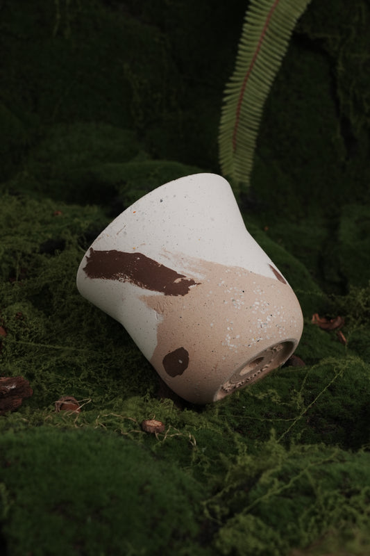 Handmade Rustic Planter in Earth Tones – Natural Clay Pot